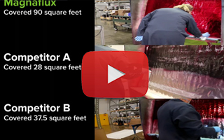 Liquid Penetrant Aerosol Coverage Test